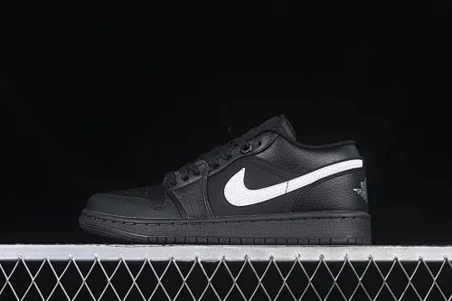 All categories Air Jordan Jordan series basketball shoes Air Jordan 1 Low Air Jordan 1 Low AJ1 Joe 1 black and white canvas leather low-top cultural basketball shoes HV5968-001